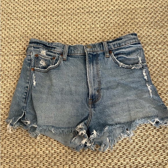 Abercrombie & Fitch The Mom High Rise Denim Shorts - Picture 1 of 3